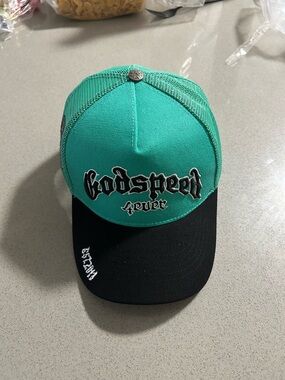 Godspeed Trucker Cap - Teal & Black